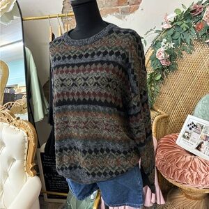 Men's Multicolor Patterned Sweater